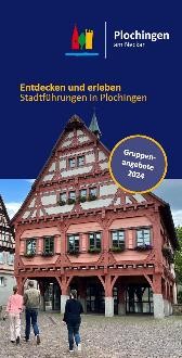 Ansicht des Informationsflyers zum Thema "Entdecken und erleben - Stadtführungen in Plochingen"