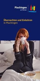 Ansicht des Informationsflyers zum Thema "Übernachten und Einkehren in Plochingen"