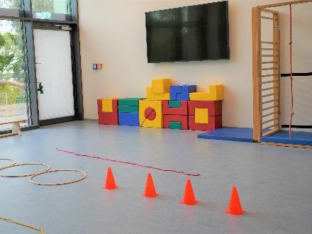 Foto: Kinderhaus am Johanniterpark Bewegungsraum im im Kinderhaus am Johanniterpark