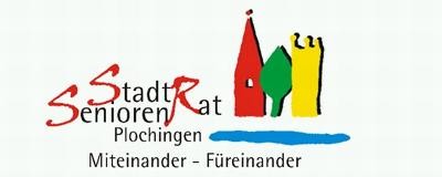 Logo des StadtSeniorenRats neben dem Logo der Stadt Plochingen