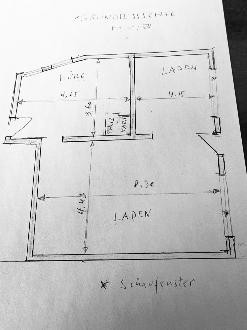 Grundriss der Ladenfläche