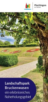 Ansicht des Informationsflyers zum Thema "Landschaftspark Bruckenwasen - ein erlebnisreiches Naherholungsgebiet"