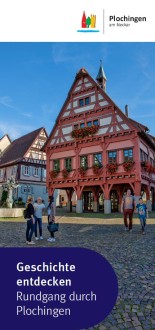Ansicht des Informationsflyers zum Thema "Geschichte entdecken - Rundgang​ durch Plochingen"