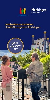 Ansicht des Informationsflyers zum Thema "Entdecken und erleben - Stadtführungen in Plochingen"