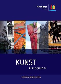 Druckwerk mit Informationen zu Kunst in Plochingen, insbesondere zu Skulptur, Malerei und Grafik