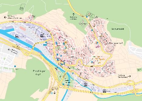 Ganzer Stadtplan von Plochingen 