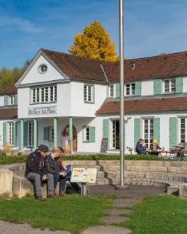 Industriekultur und Naturidylle Restaurant "Steiner am Fluss"