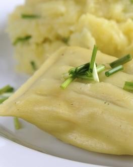 Maultaschen mit Kartoffelsalat