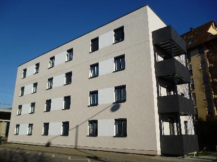 Neubaugebäude in der Eisenbahnstraße 62+64