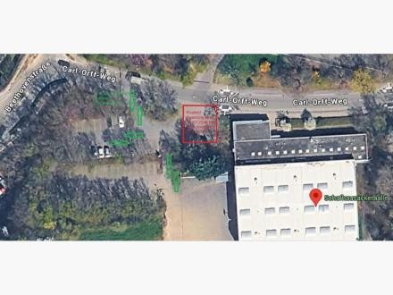 Luftbild des Außenbereichs der geplanten Baustelle Schafhausäckerstraße