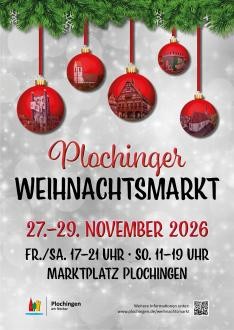 Plakat zum Plochinger Weihnachtsmarkt