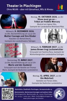 Plakat zur Theatersaison 2026/2027 Plakat zur Theatersaison 2026/2027