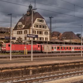 Bahnhof Plochingen mit Sicht auf die Gleise