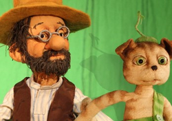 Marionetten Pettersson und Kater Findus