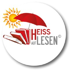 Logo Heiß auf Lesen Logo "Heiß auf Lesen" mit vier Büchern unter einem Sonnenschirm, auf den die Sonne scheint