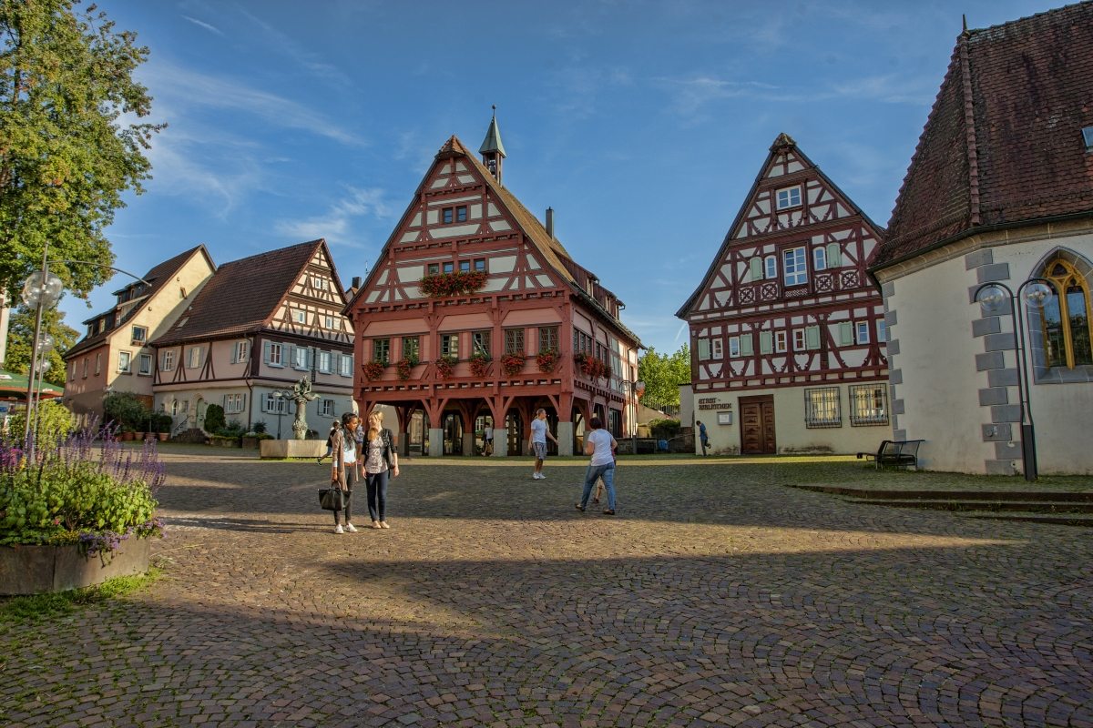 Marktplatz Blick auf den Marktplatz von Plochingen